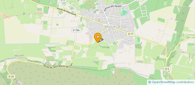 localisation de l'entreprise MONSIEUR CHRISTIAN FABRE  MOURIES