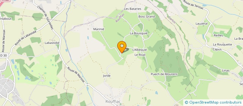 localisation de l'entreprise MONSIEUR CHRISTIAN FABRE à ROUFFIAC