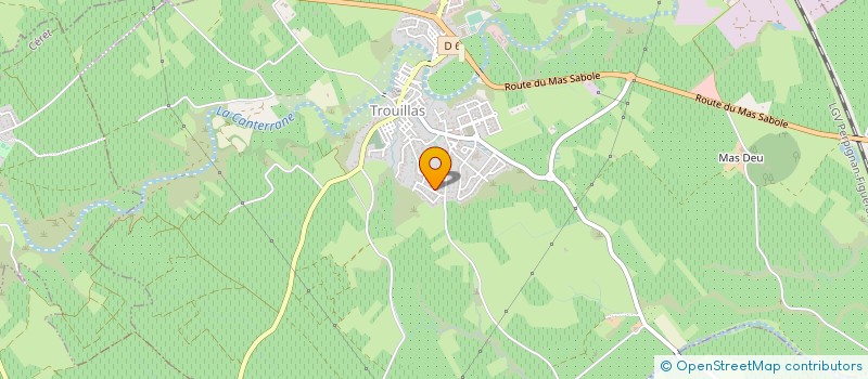 localisation de l'entreprise MONSIEUR CHRISTIAN FABRE  TROUILLAS