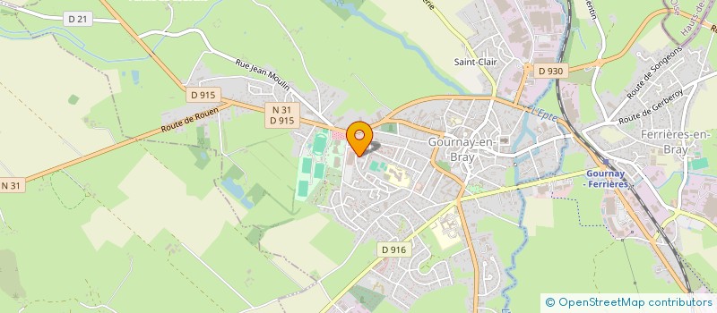 localisation de l'entreprise MONSIEUR CHRISTIAN FAIE à GOURNAY-EN-BRAY