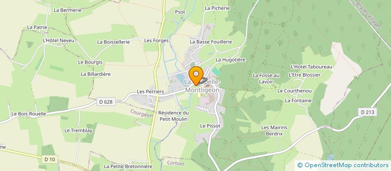 localisation de l'entreprise MONSIEUR CHRISTIAN FALCONNET à LA CHAPELLE-MONTLIGEON