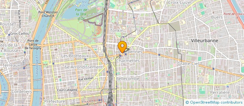 localisation de l'entreprise MONSIEUR CHRISTIAN FANJAT  VILLEURBANNE