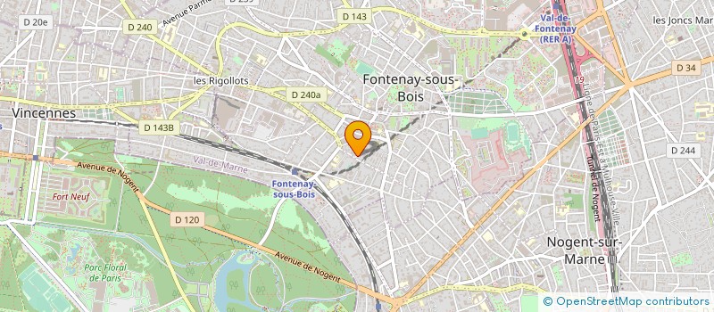 localisation de l'entreprise MONSIEUR CHRISTIAN FAUCHER à ALFORTVILLE