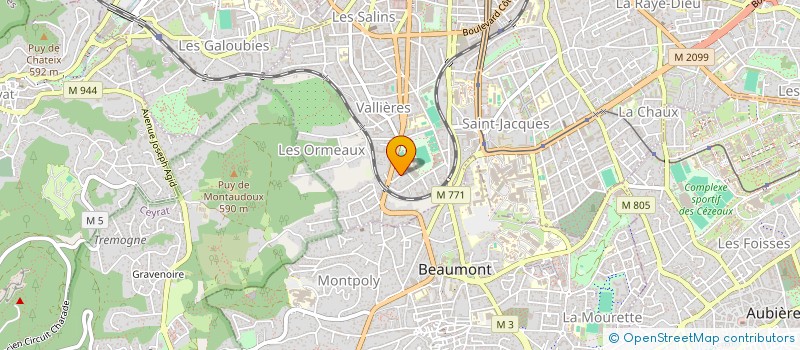 localisation de l'entreprise MONSIEUR CHRISTIAN FAUCHEUX  CLERMONT-FERRAND