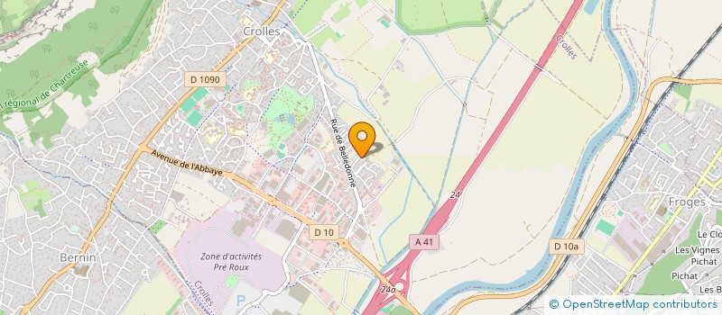 localisation de l'entreprise MONSIEUR CHRISTIAN FAUCHILLE  CROLLES