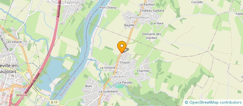 localisation de l'entreprise MONSIEUR CHRISTIAN FAURE  GUEREINS