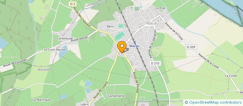 localisation de l'entreprise MONSIEUR CHRISTIAN FAURIE  LAMARQUE