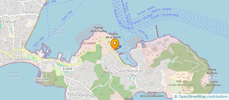 localisation de l'entreprise MONSIEUR CHRISTIAN FAVA à SAINT-MANDRIER-SUR-MER