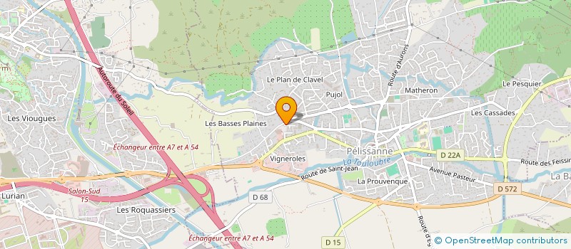 localisation de l'entreprise MONSIEUR CHRISTIAN FAVIER  PELISSANNE