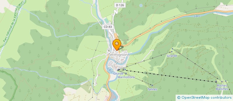localisation de l'entreprise MONSIEUR CHRISTIAN FAVRE à VAL-CENIS