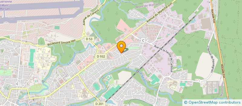 localisation de l'entreprise MONSIEUR CHRISTIAN FAVRE-NICOLIN  MONT-DE-MARSAN