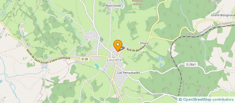 localisation de l'entreprise MONSIEUR CHRISTIAN FAYE à LAURIERE