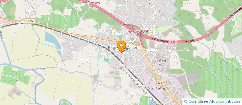 localisation de l'entreprise MONSIEUR CHRISTIAN FAZILLAU à PUGET-SUR-ARGENS