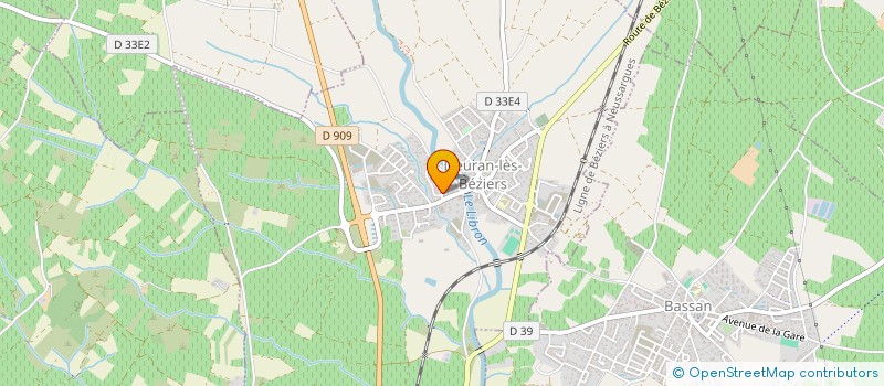localisation de l'entreprise MONSIEUR CHRISTIAN FERAL à LIEURAN-LES-BEZIERS