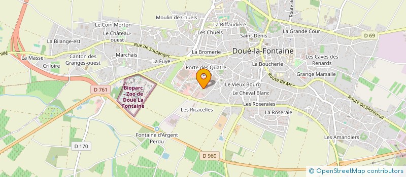 localisation de l'entreprise MONSIEUR CHRISTIAN FERCHAUD à DOUE-EN-ANJOU