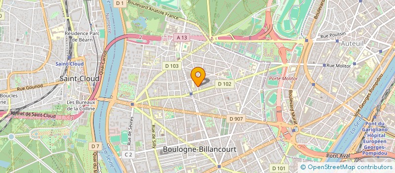 localisation de l'entreprise MONSIEUR CHRISTIAN FERRAND à BOULOGNE-BILLANCOURT