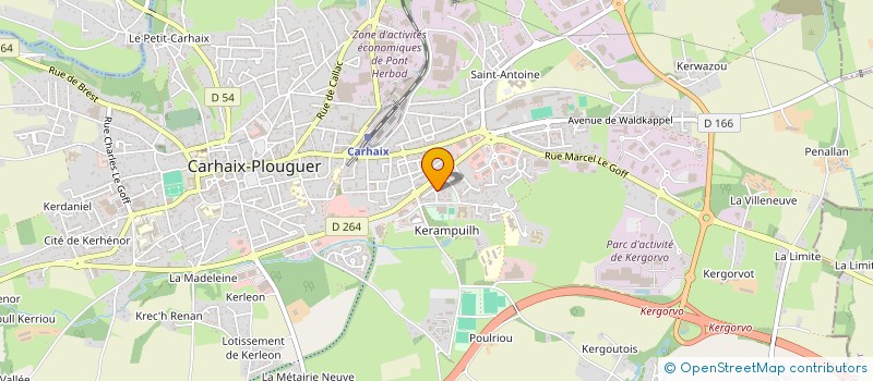 localisation de l'entreprise MONSIEUR CHRISTIAN FERRANT à CARHAIX-PLOUGUER
