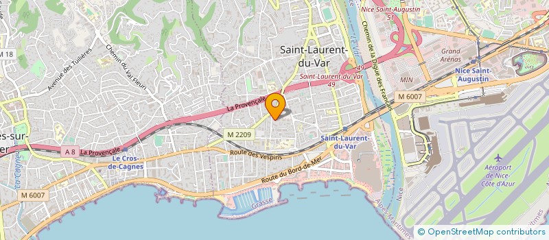 localisation de l'entreprise MONSIEUR CHRISTIAN FERRARI à SAINT-LAURENT-DU-VAR