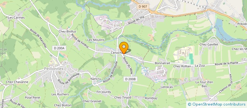 localisation de l'entreprise MONSIEUR CHRISTIAN FERRARI  PEILLONNEX