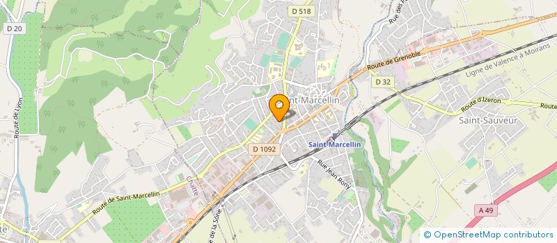 localisation de l'entreprise MONSIEUR CHRISTIAN FEUGNIER  SAINT-MARCELLIN