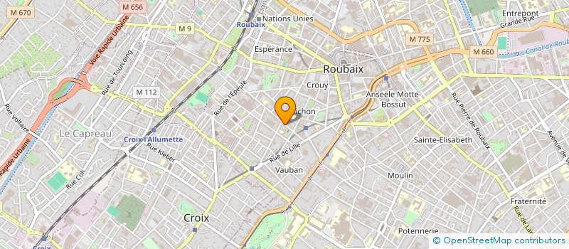 localisation de l'entreprise MONSIEUR CHRISTIAN FITZ à ROUBAIX