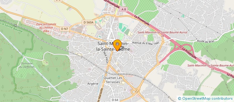 localisation de l'entreprise MONSIEUR CHRISTIAN FLAYOL à SAINT-MAXIMIN-LA-SAINTE-BAUME