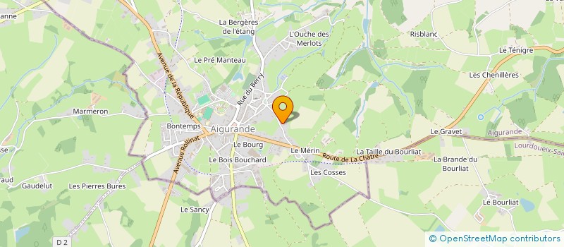 localisation de l'entreprise MONSIEUR CHRISTIAN FLEURY à AIGURANDE