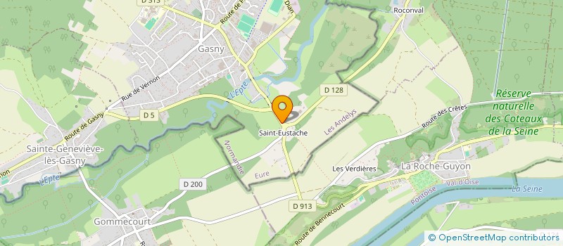 localisation de l'entreprise MONSIEUR CHRISTIAN FLEURY  GASNY