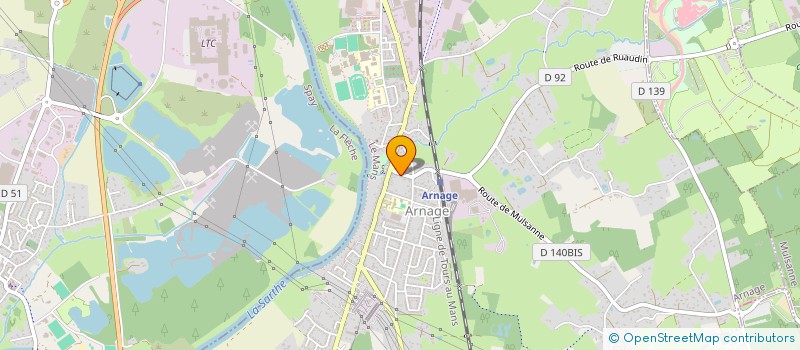 localisation de l'entreprise MONSIEUR CHRISTIAN FLOC'H  ARNAGE