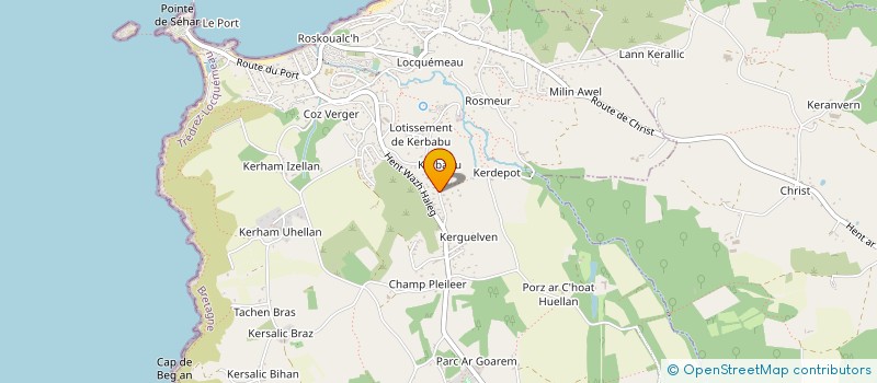 localisation de l'entreprise MONSIEUR CHRISTIAN FLOHIC  TREDREZ-LOCQUEMEAU