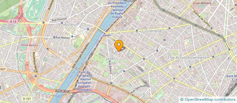 localisation de l'entreprise MONSIEUR CHRISTIAN FOCH  PARIS