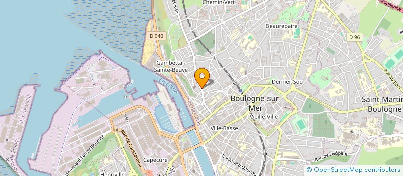 localisation de l'entreprise MONSIEUR CHRISTIAN FOISSOTTE  BOULOGNE-SUR-MER