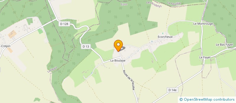 localisation de l'entreprise MONSIEUR CHRISTIAN FOLLET  FLEURY-LA-FORET