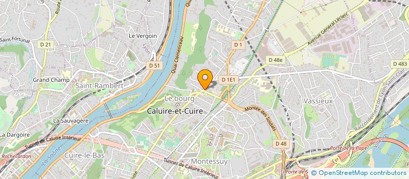 localisation de l'entreprise MONSIEUR CHRISTIAN FOMBARLET à CALUIRE-ET-CUIRE