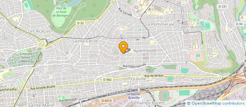 localisation de l'entreprise MONSIEUR CHRISTIAN FONDIMARE  LE HAVRE