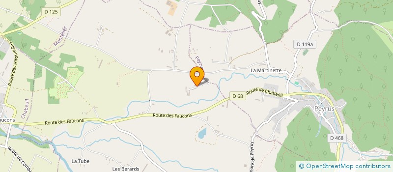 localisation de l'entreprise MONSIEUR CHRISTIAN FONTROBERT à CHATEAUDOUBLE