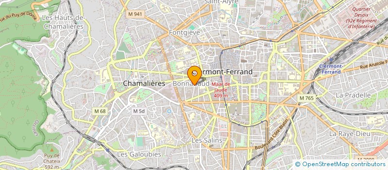 localisation de l'entreprise MONSIEUR CHRISTIAN FONTVIEILLE à CLERMONT-FERRAND