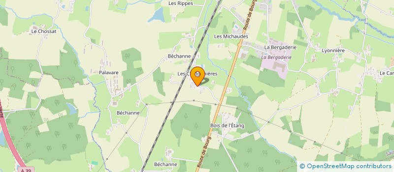 localisation de l'entreprise MONSIEUR CHRISTIAN FOREY  SAINT-ETIENNE-DU-BOIS