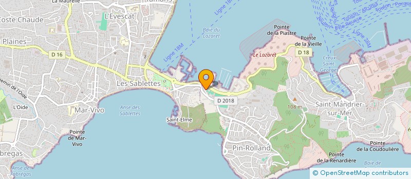 localisation de l'entreprise MONSIEUR CHRISTIAN FORT  SAINT MANDRIER SUR MER