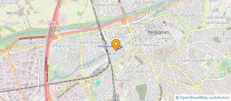 localisation de l'entreprise MONSIEUR CHRISTIAN FORTES  PERPIGNAN