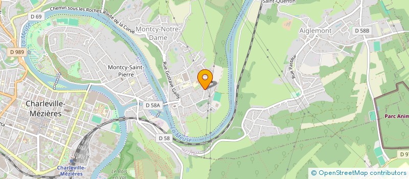 localisation de l'entreprise MONSIEUR CHRISTIAN FORTIN  MONTCY-NOTRE-DAME