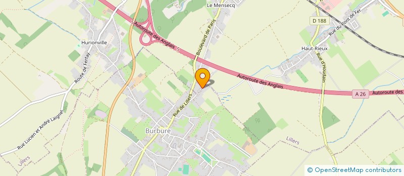 localisation de l'entreprise MONSIEUR CHRISTIAN FORTRIE  LILLERS