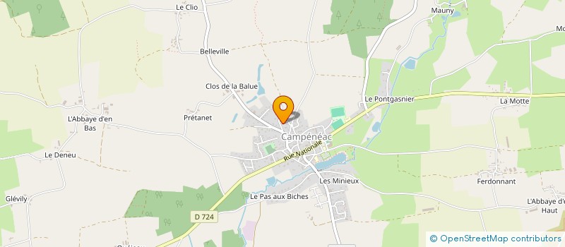 localisation de l'entreprise MONSIEUR CHRISTIAN FOUCAUD à CAMPENEAC