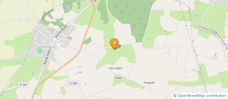 localisation de l'entreprise MONSIEUR CHRISTIAN FOUCHER  FROMENTIERES