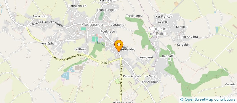 localisation de l'entreprise MONSIEUR CHRISTIAN FOUCREAU  PLOUGASNOU