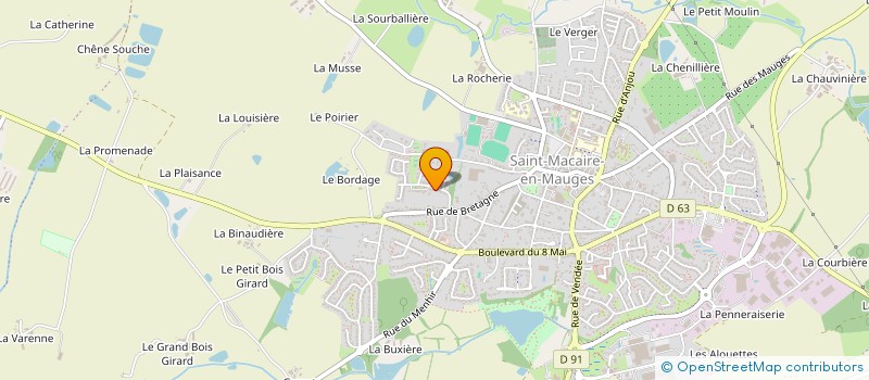 localisation de l'entreprise MONSIEUR CHRISTIAN FOULONNEAU à SEVREMOINE