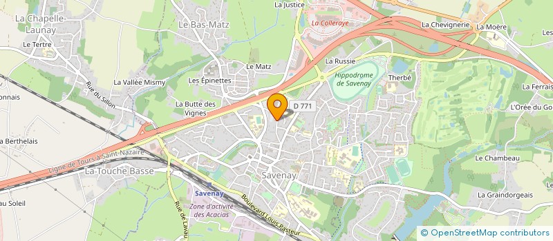 localisation de l'entreprise MONSIEUR CHRISTIAN FOURAGE à SAVENAY