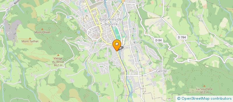 localisation de l'entreprise MONSIEUR CHRISTIAN FOURCADE à BAGNERES-DE-BIGORRE