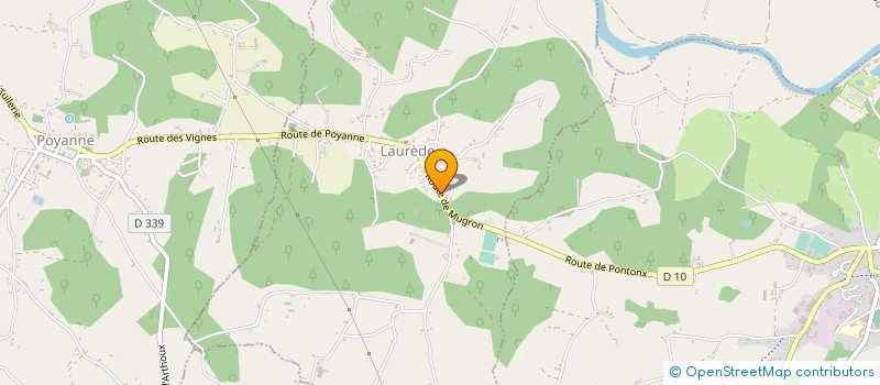 localisation de l'entreprise MONSIEUR CHRISTIAN FOURNADET  LAUREDE