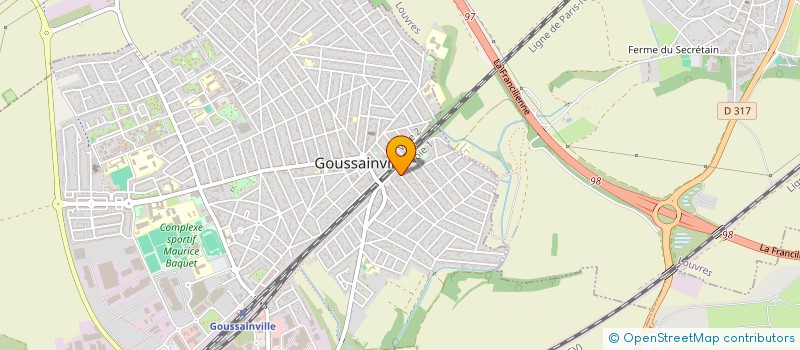 localisation de l'entreprise MONSIEUR CHRISTIAN FOURNAL  GOUSSAINVILLE